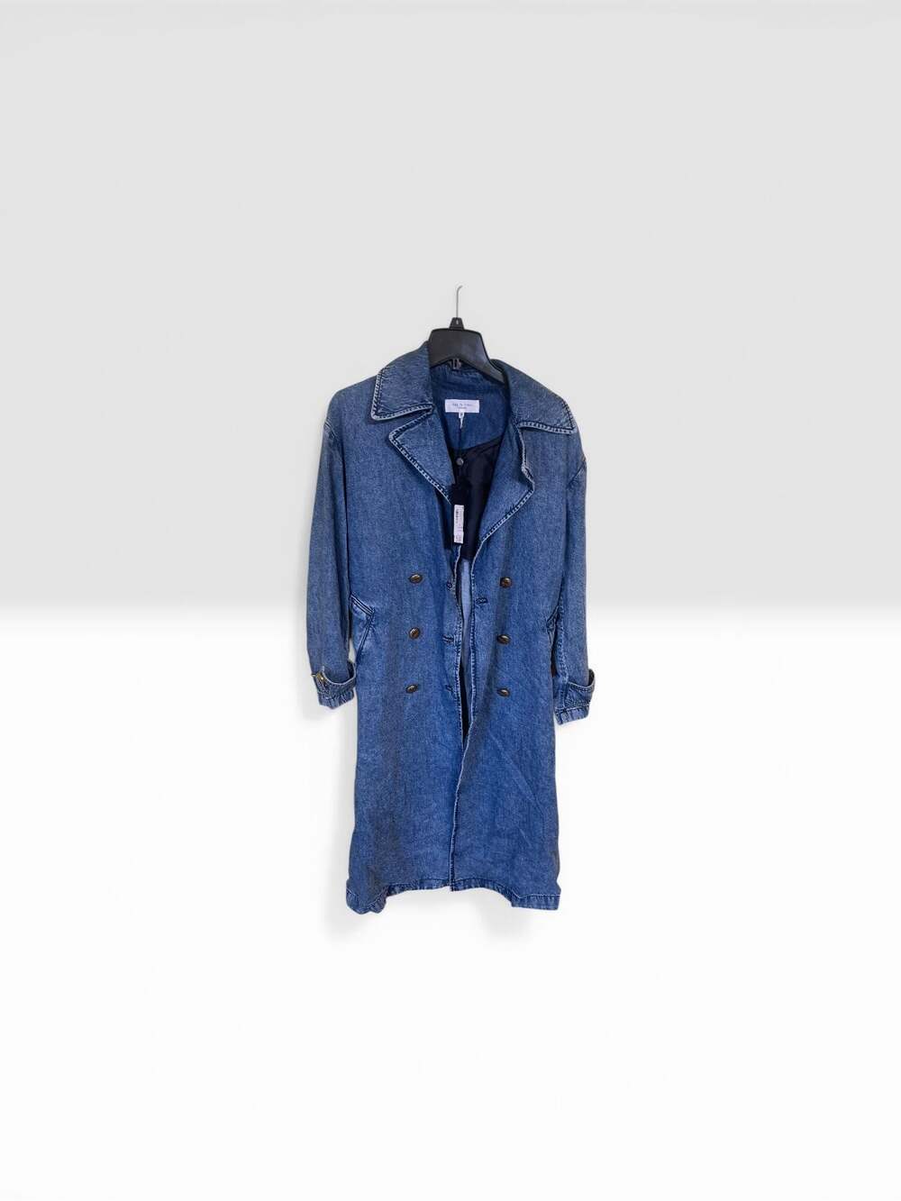 rag & bone Alora Featherweight Denim Trench Coat, Size 8